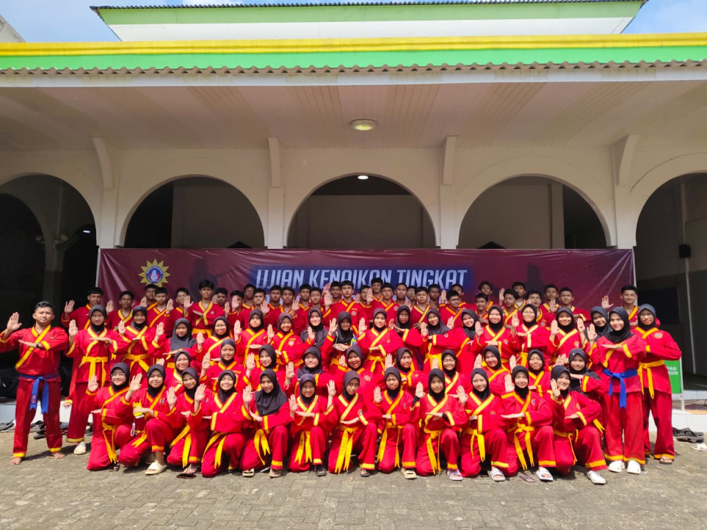 91 Siswa Tapak Suci smam4depok ikuti Ujian Kenaikan Tingkat Tapak Suci